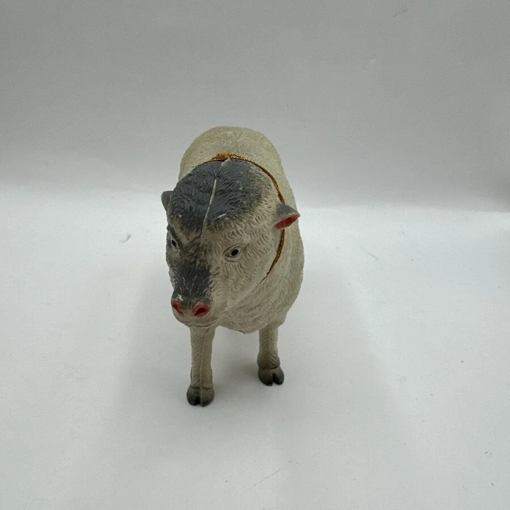 Lot of 2 Vintage Imperial‎ Sheep & Goat Farm Animal 1986 Plastic Toys Figurines